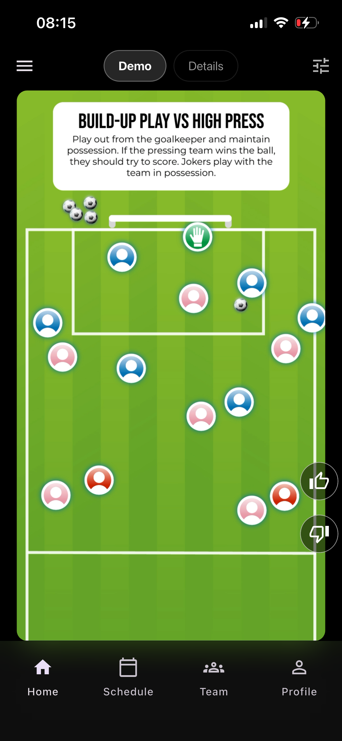 Goalit — practice view